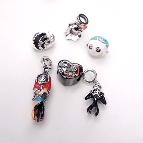 6 Nightmare Before Christmas charms for Pandora & other European style brands - Picture 8 of 8